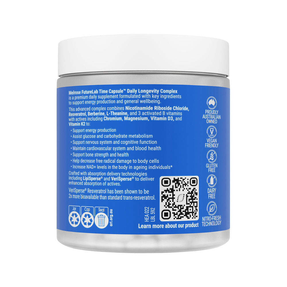 Melrose FutureLab Time Capsule Daily Longevity Complex – 90 Vege Capsules, second view
