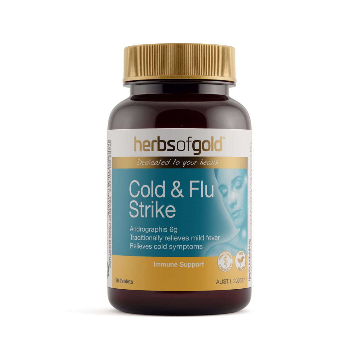 Herbs of Gold Cold & Flu Strike – 30 Tablets
