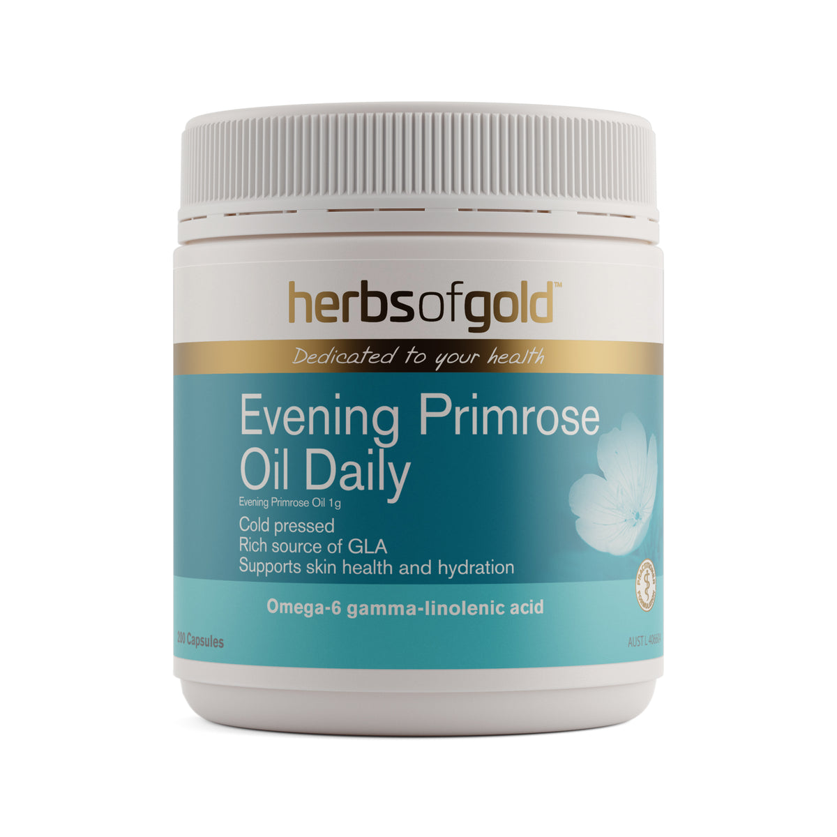 Herbs of Gold Evening Primrose Oil Daily – 200 Capsules