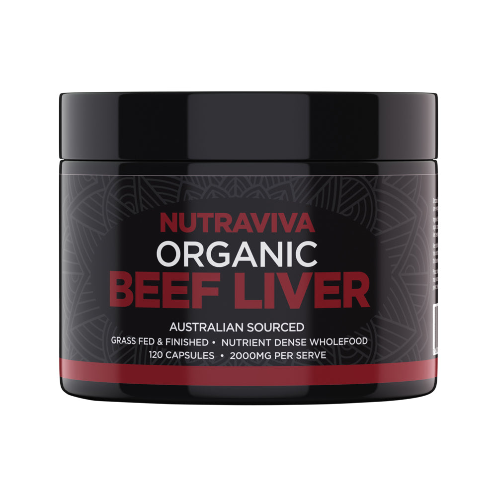 Nutriviva Organic Beef Liver capsules, 120 capsules