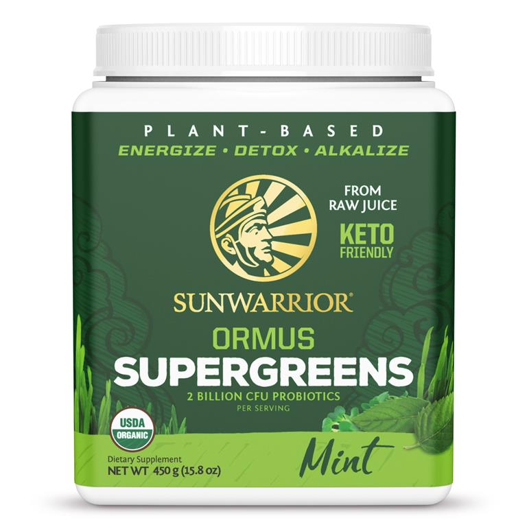 Sun Warrior Ormus Supergreens – Mint, 450g