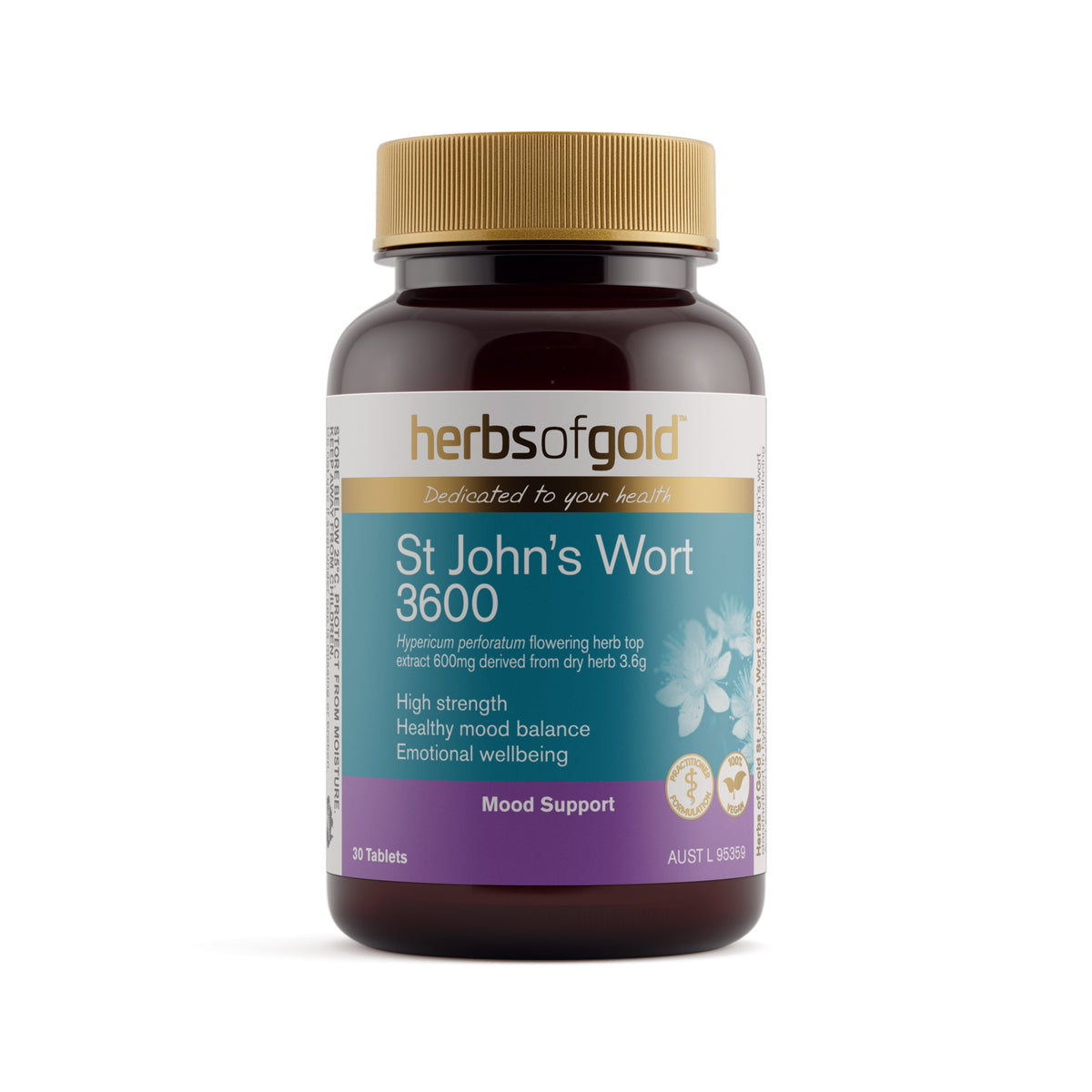 Herbs of Gold St John's Wort 3600 – 30 Tablets