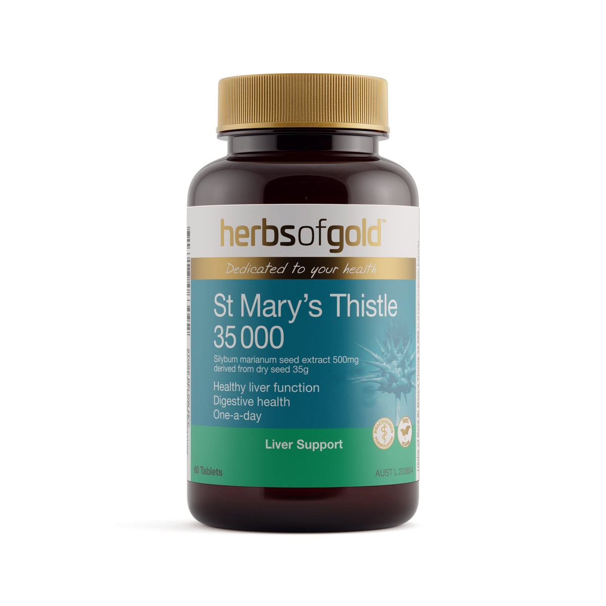 Herbs of Gold St Mary's Thistle 35 000 – 60 Tablets