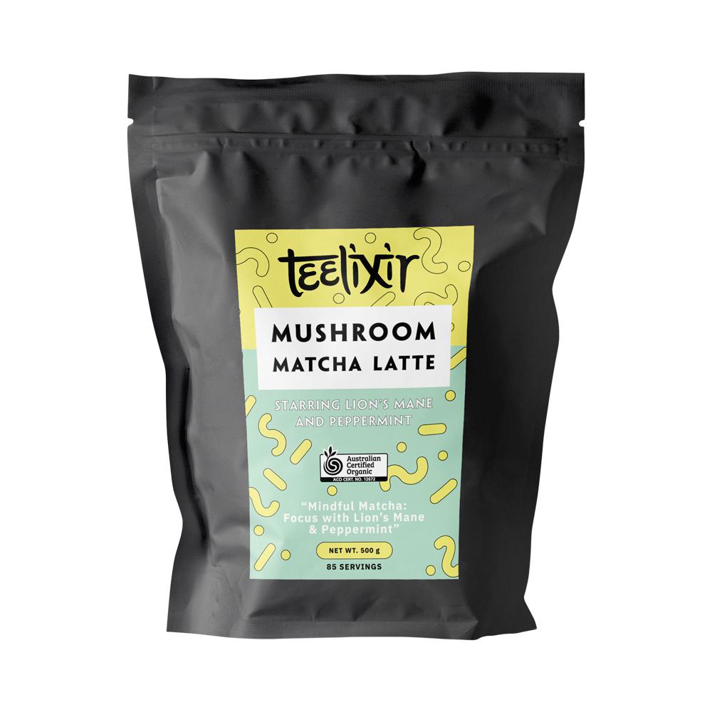Teelixir Mushroom Matcha Latte Powder – 500g