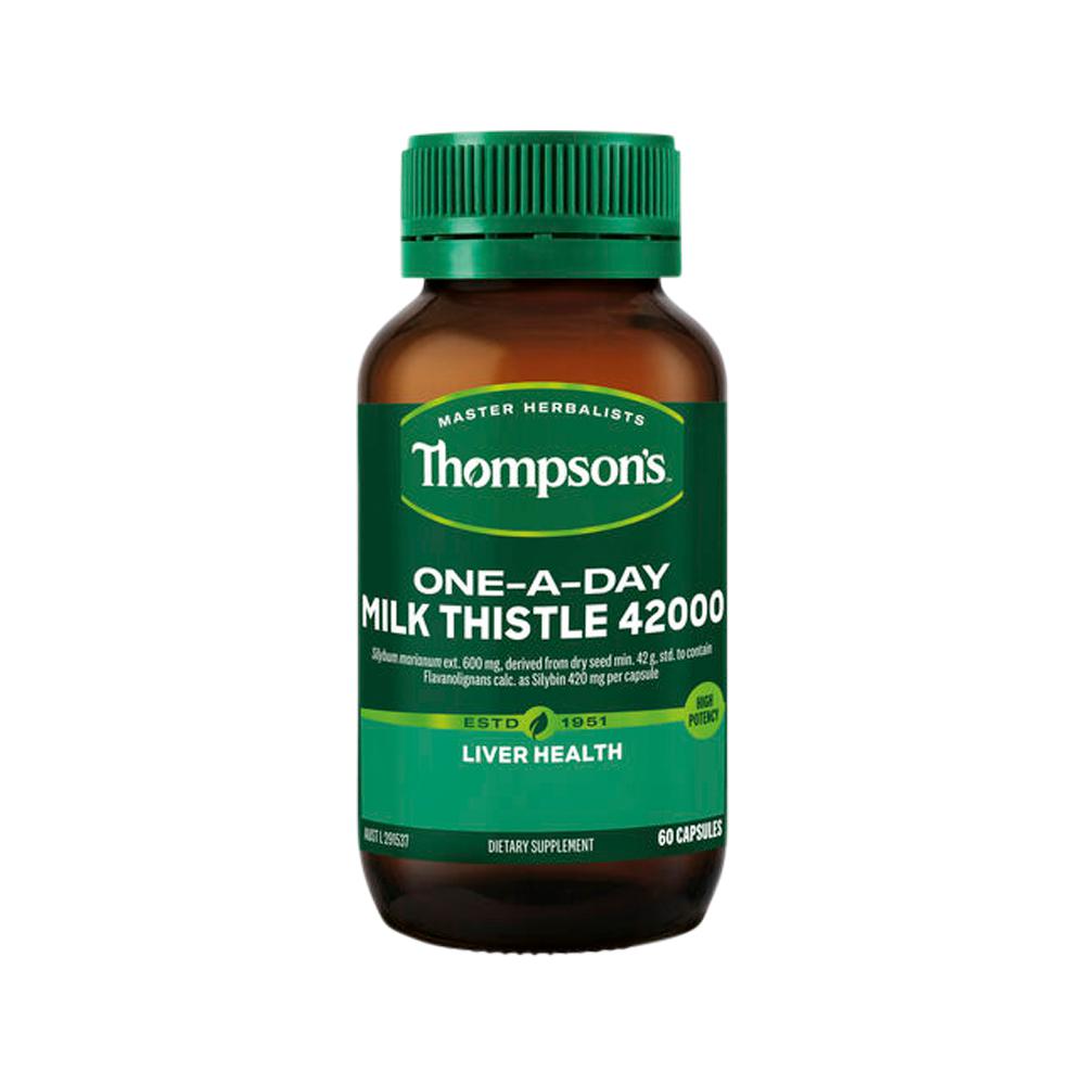 Thompson's One-A-Day Milk Thistle 42000 – 60 Capsules, front of pack