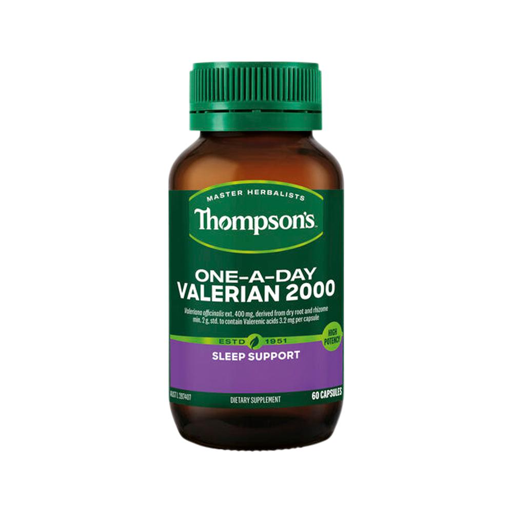 Thompson's One-A-Day Valerian 2000 – 60 Capsules, front of pack