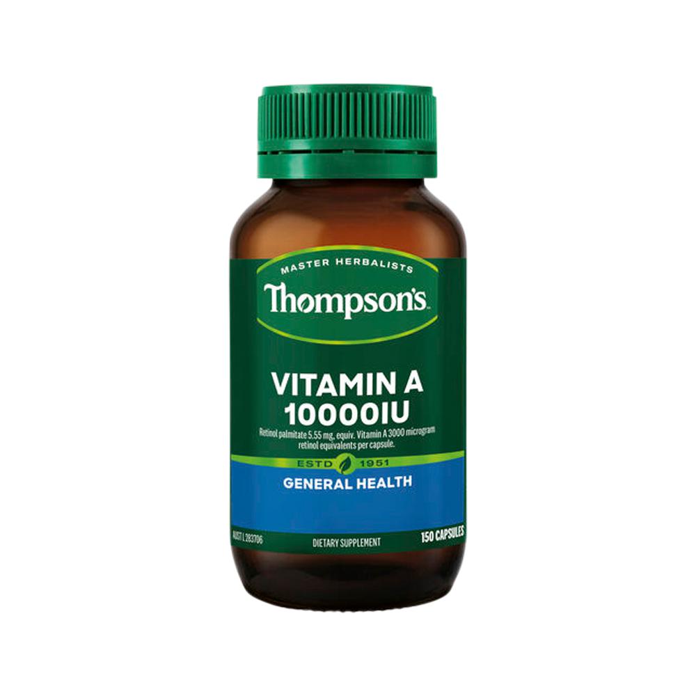Thompson's Vitamin A 10000IU – 150 Capsules, front of pack