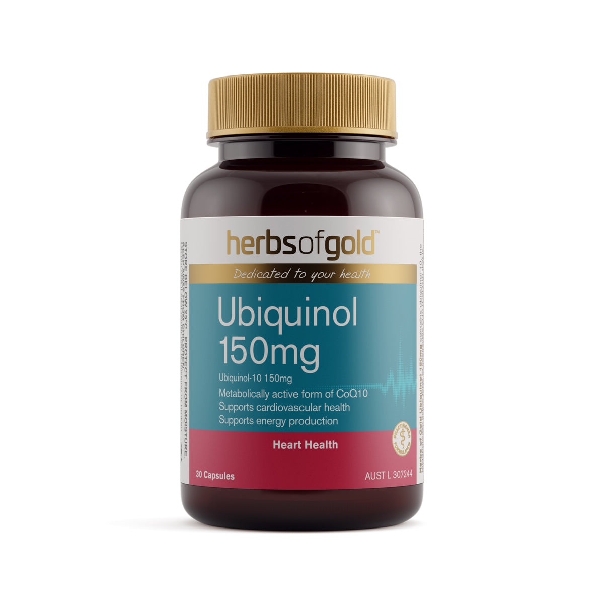 Herbs of Gold Ubiquinol 150mg – 30 Capsules