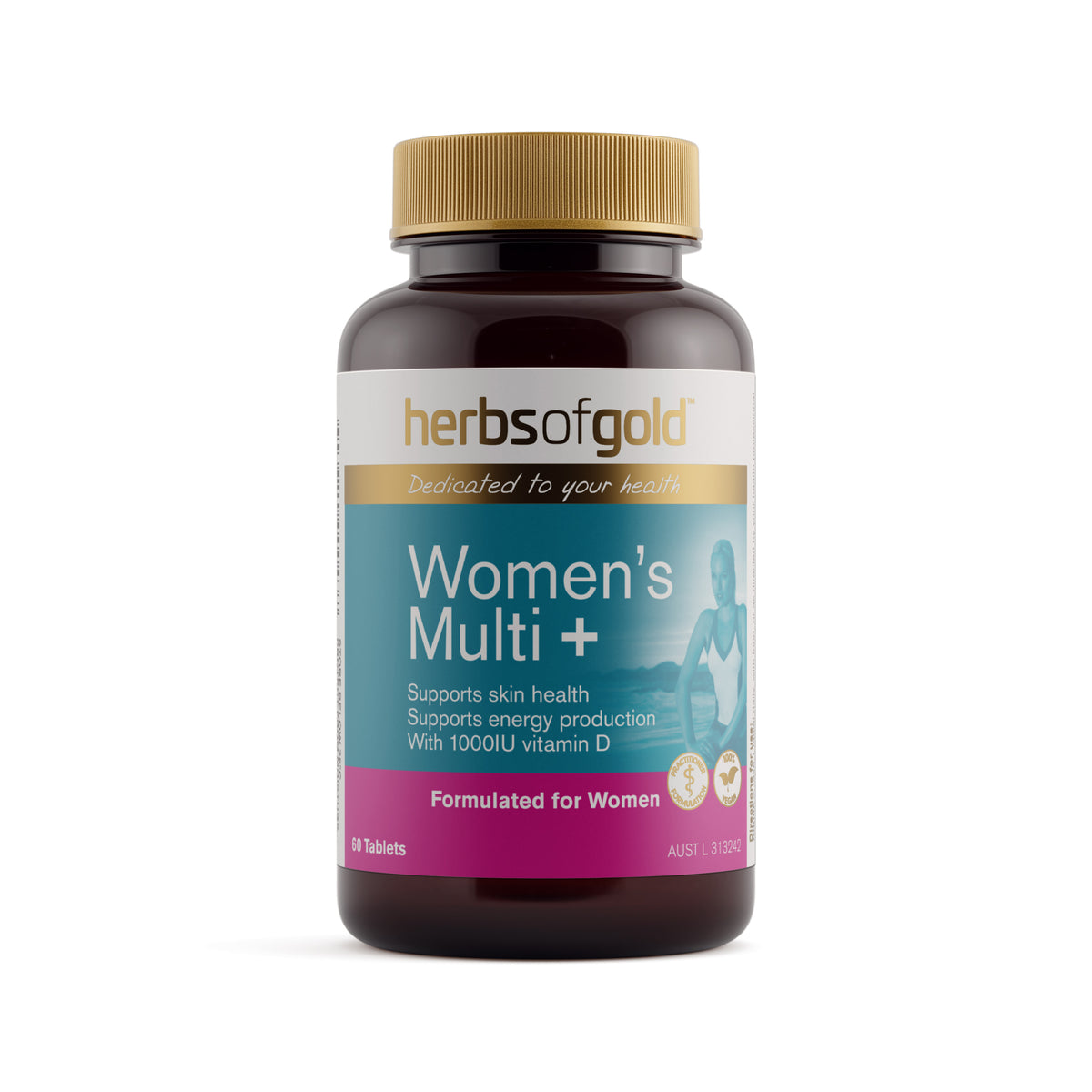 Herbs of Gold Women's Multi + – 60 Tablets