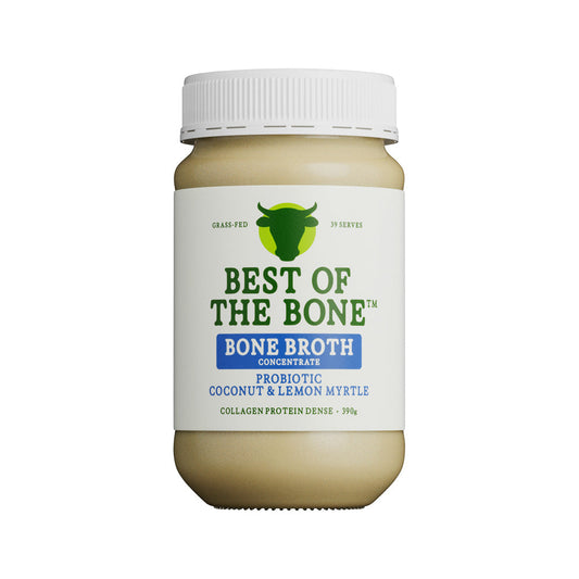 Best of the Bone Bone Broth Beef Concentrate Probiotic – 390g, front of pack