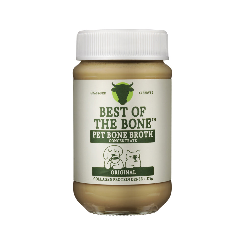 Best of the Bone Bone Buddies Pet Bone Broth Beef Concentrate – 375g, front of pack