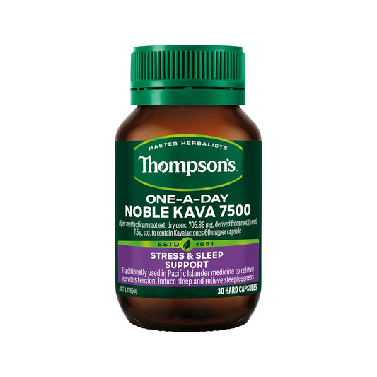 Thompson's One-A-Day Noble Kava 7500 – 30 Capsules, front of pack