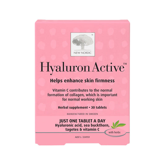 New Nordic Hyaluron Active – 30 Tablets, front of pack