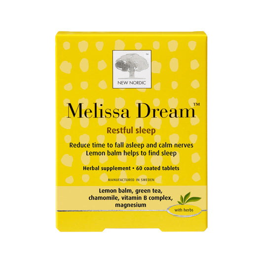 New Nordic Melissa Dream – 60 Tablets, front of pack