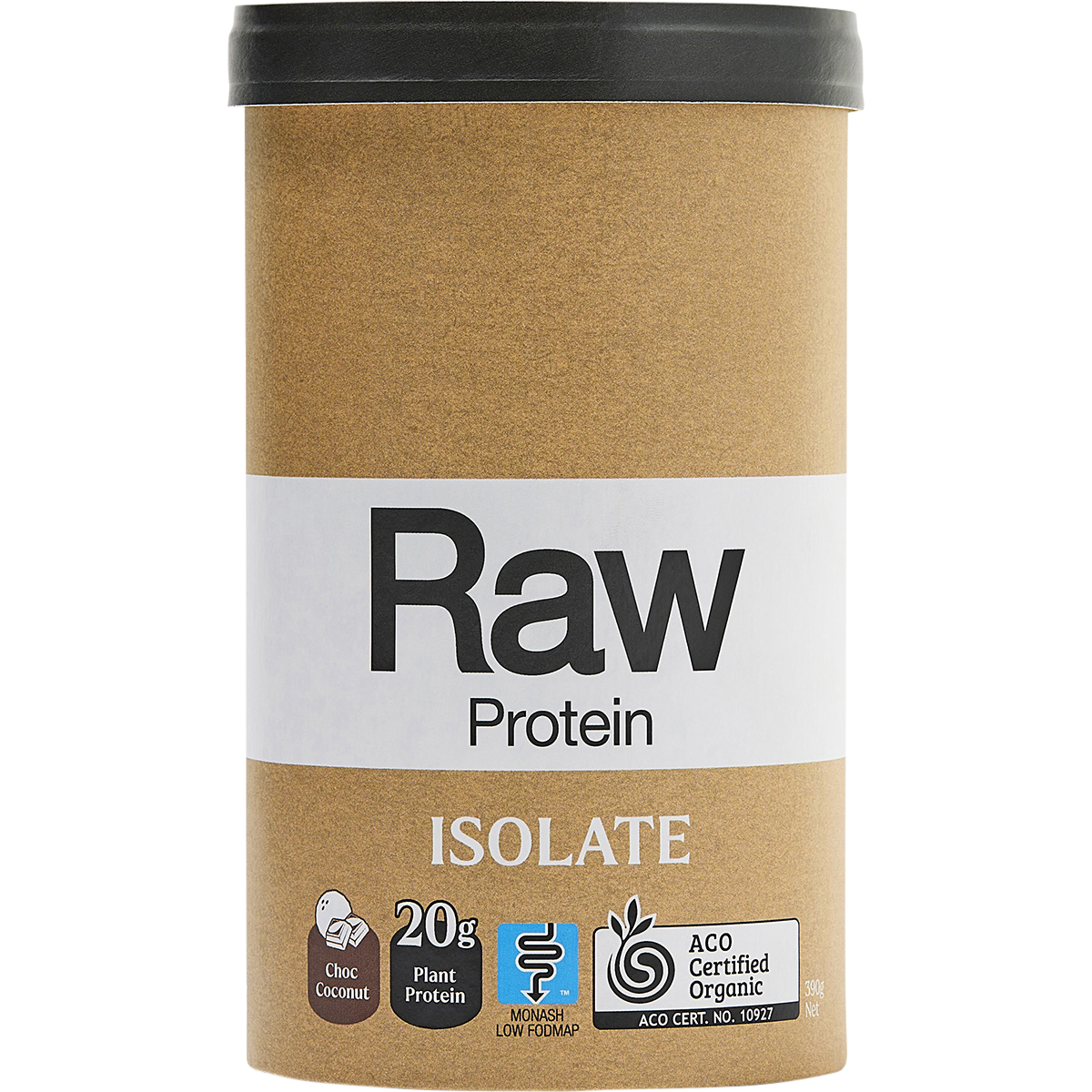 Amazonia Raw Protein Isolate Choc Coconut – 390g, front of pack