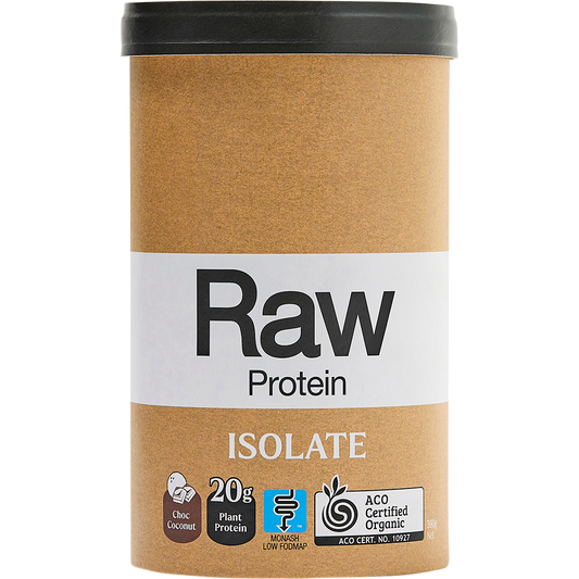 Amazonia Raw Protein Isolate Choc Coconut – 390g, front of pack