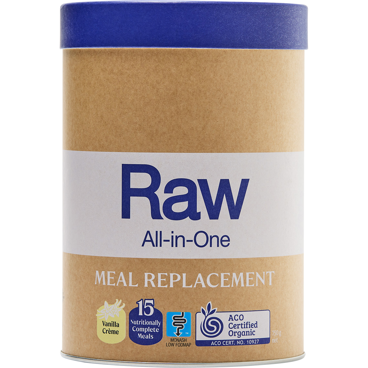 Amazonia Raw All-In-One Meal Replacement Vanilla Creme – 750g, front of pack