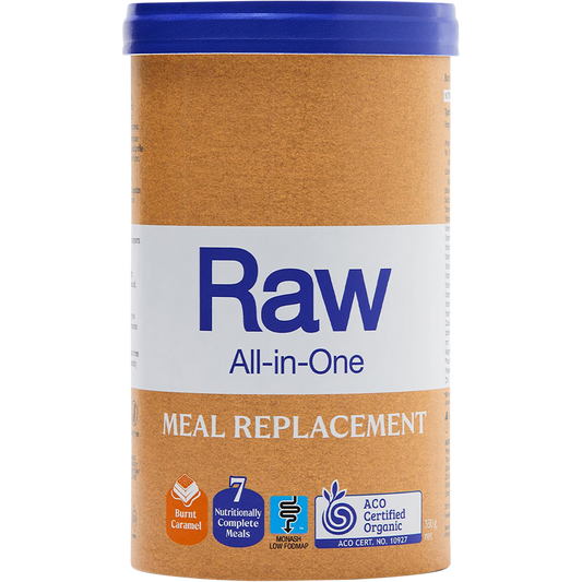 Amazonia Raw All-In-One Meal Replacement Burnt Caramel – 350g, front of pack
