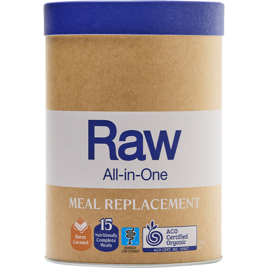 Amazonia Raw All-In-One Meal Replacement Burnt Caramel – 750g, front of pack