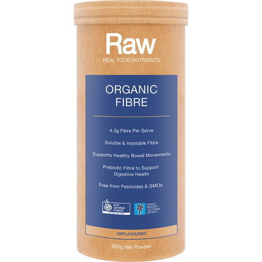 Amazonia Raw Organic Fibre Unflavoured – 300g, front of pack