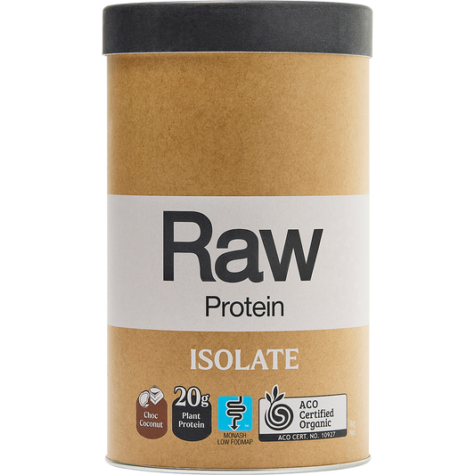 Amazonia Raw Protein Isolate Choc Coconut – 1kg, front of pack