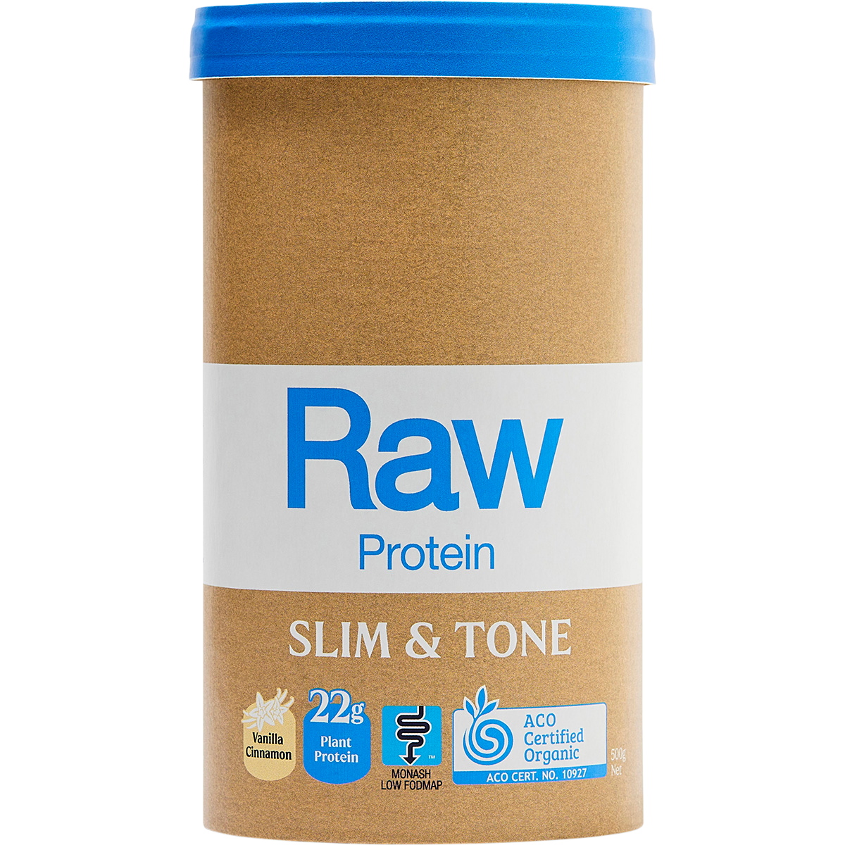 Amazonia Raw Protein Slim & Tone Vanilla Cinnamon – 500g, front of pack