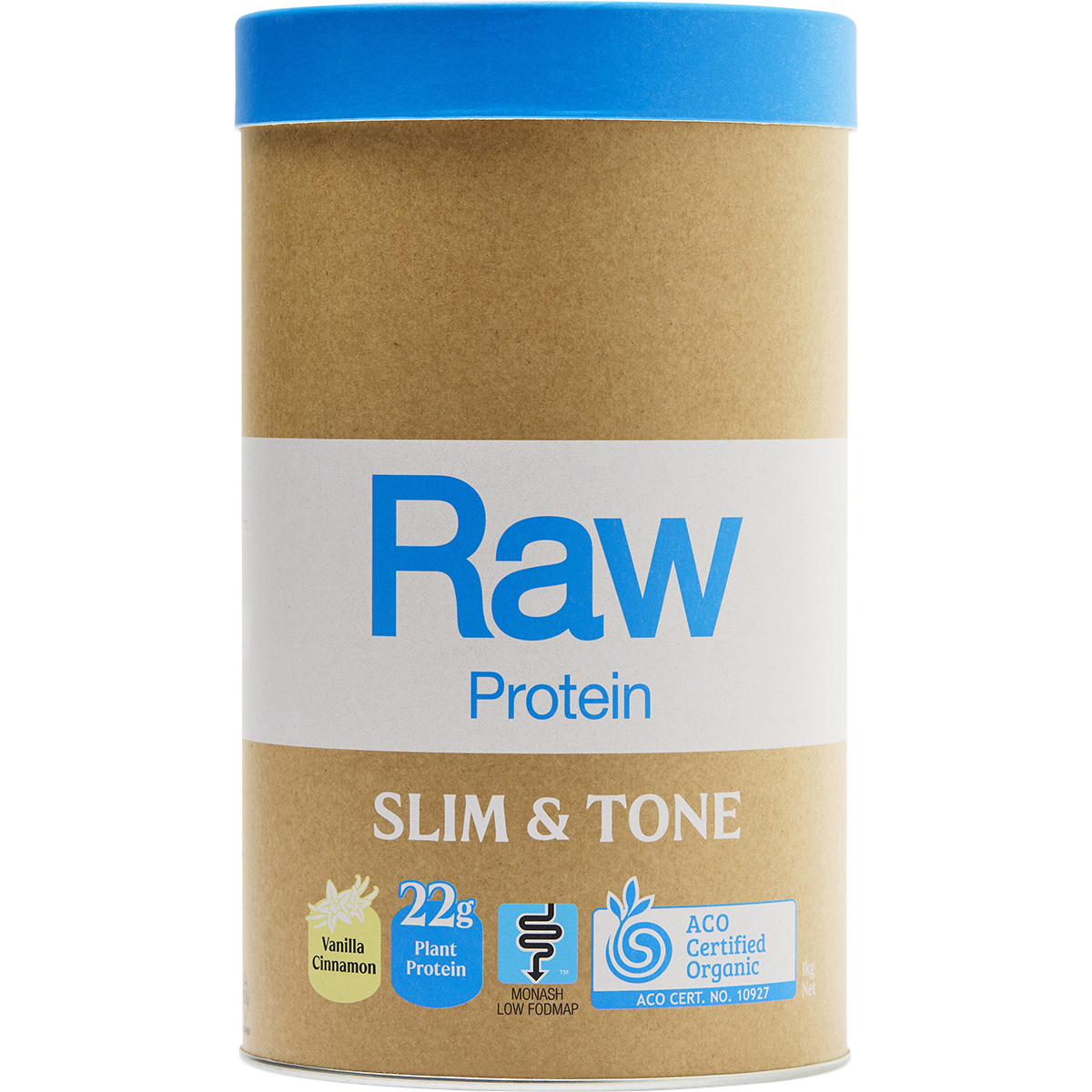 Amazonia Raw Protein Slim & Tone Vanilla Cinnamon – 1kg, front of pack