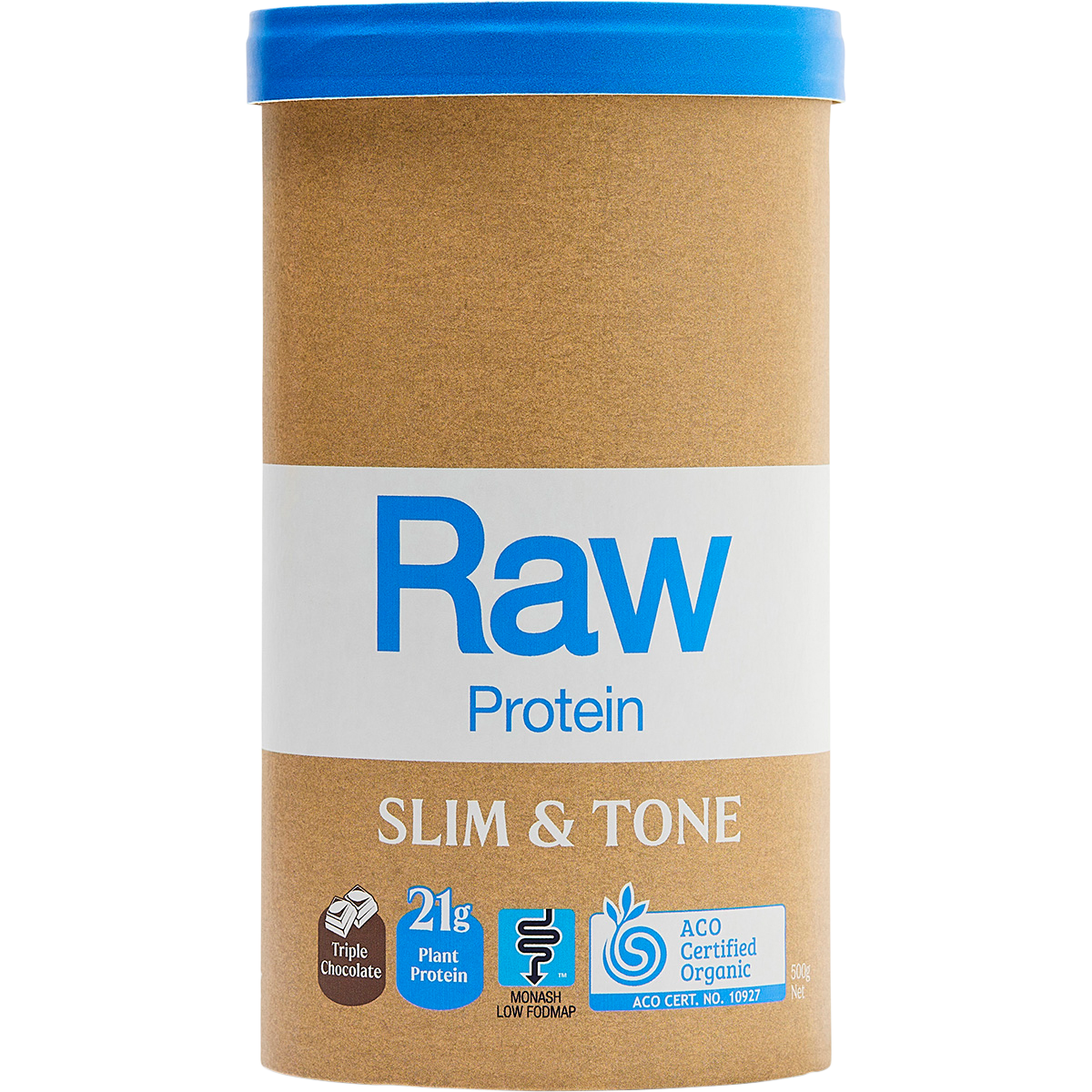 Amazonia Raw Protein Slim & Tone Triple Chocolate – 500g, front of pack
