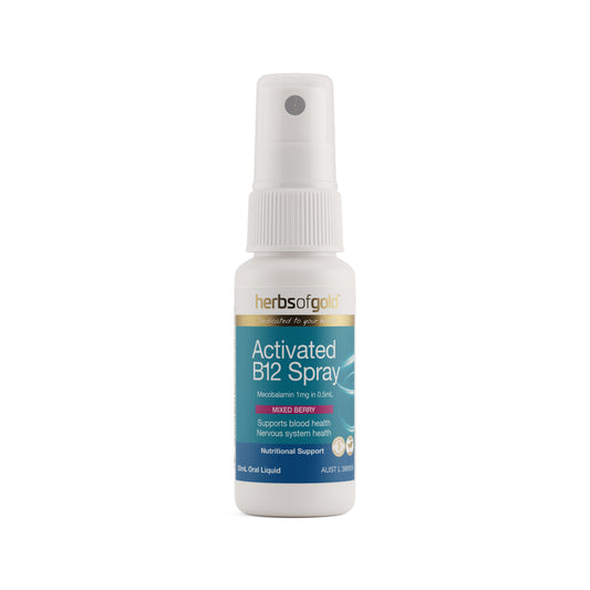 Herbs of Gold Activated B12 Spray Mixed Berry – 50ml