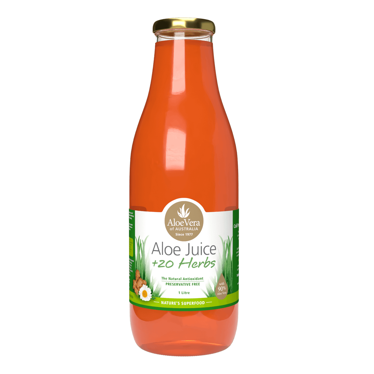 Plus 20 Herbs Juice by Aloe Vera of Australia – 1L