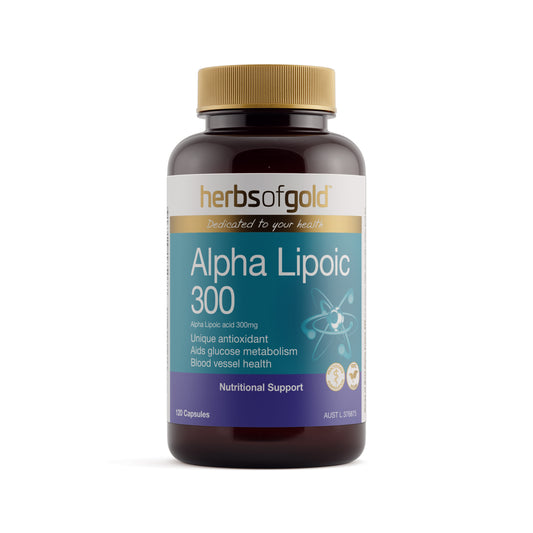 Herbs of Gold Alpha Lipoic 300 – 120 Vege Capsules