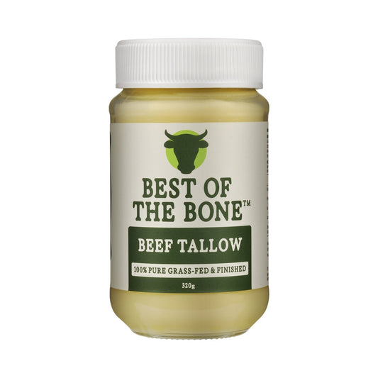 Best of the Bone Beef Tallow Pure Grass-fed Suet Dripping – 320g, front of pack