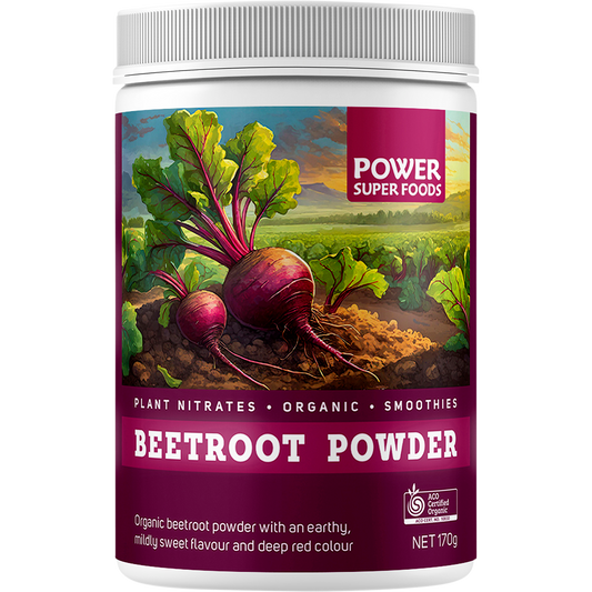 Power Super Foods Organic Beetroot Powder – 170g, front of pack