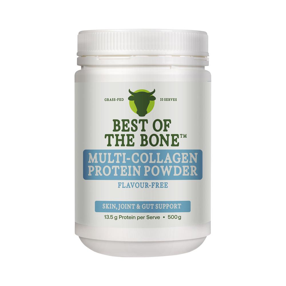 Best of the Bone Multi-Collagen Hydrolysed Collagen Peptides Unflavoured – 500g, front of pack
