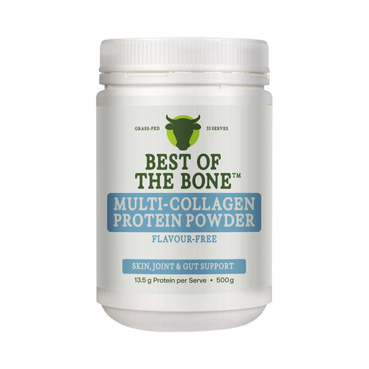 Best of the Bone Multi-Collagen Hydrolysed Collagen Peptides Unflavoured – 500g, front of pack