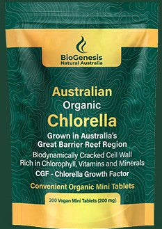 Organic Chlorella 200mg mini tablets