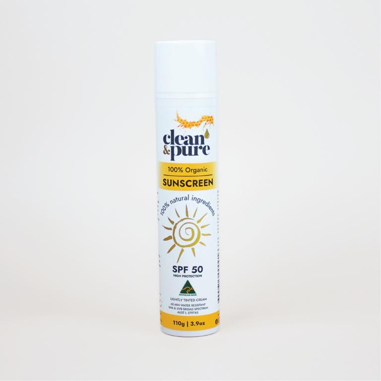 Clean & Pure Organic Sunscreen – 110g