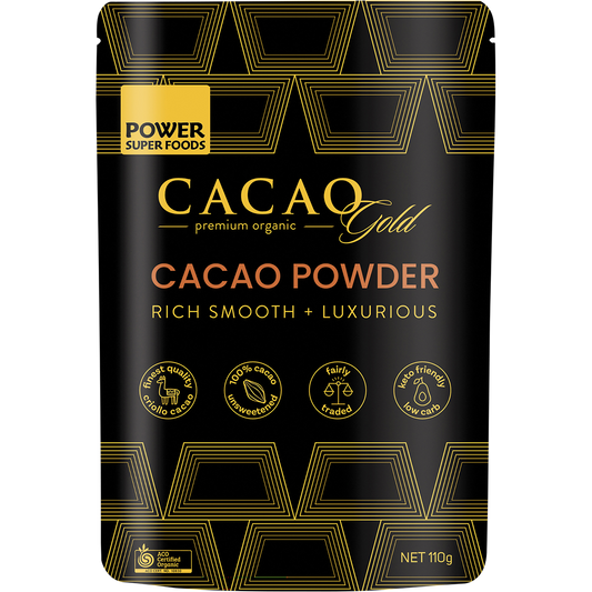 Power Super Foods Cacao GOLD Powder – 110g, front of pack