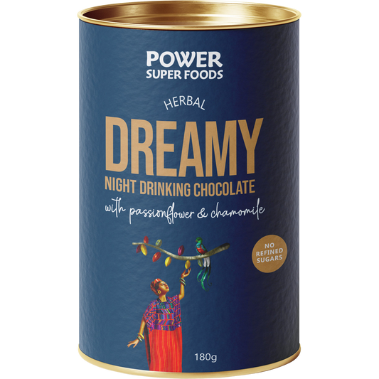 Power Super Foods Dreamy Night Drinking Chocolate – 180g, front of pack