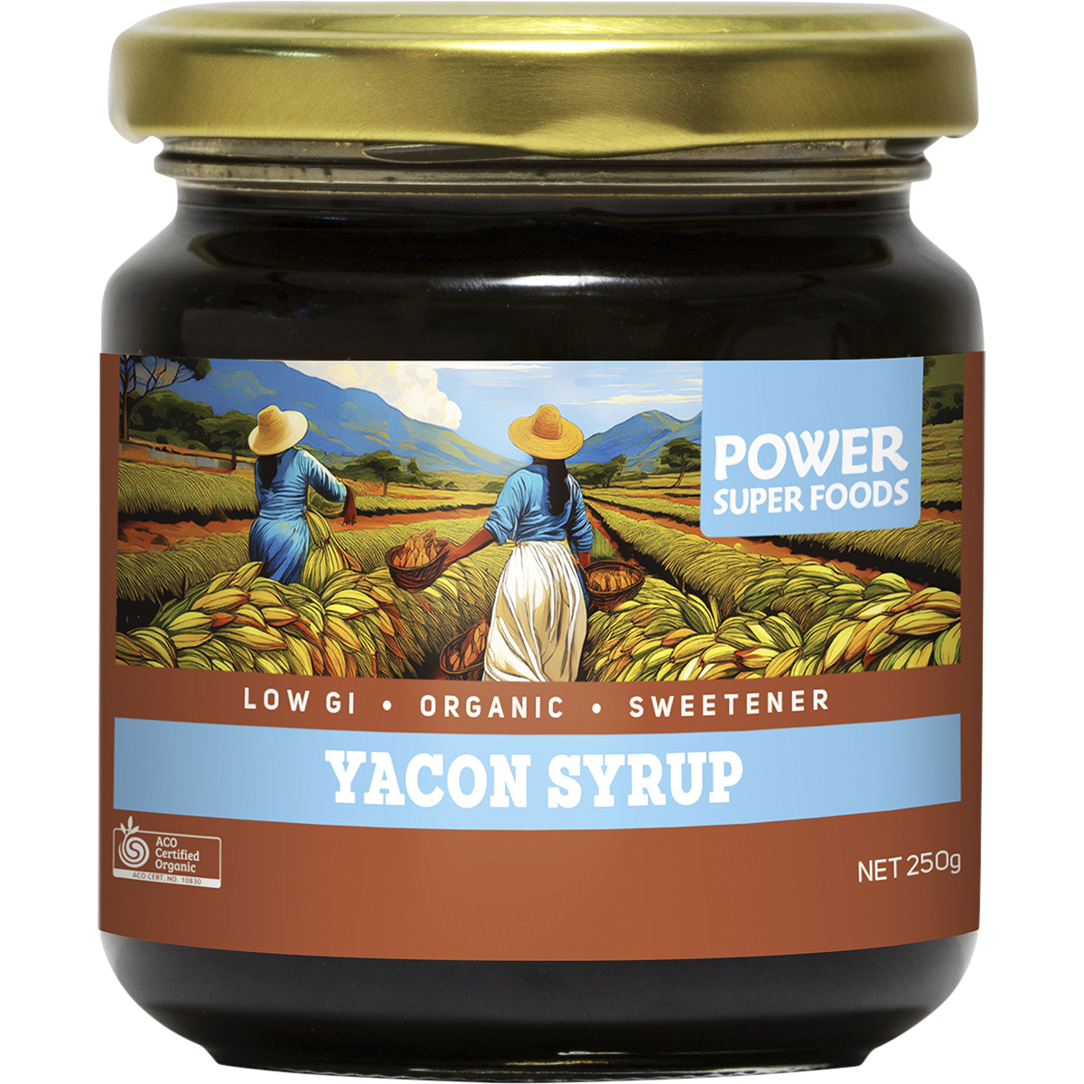 Power Super Foods Organic Yacon Syrup – 250g, front of pack
