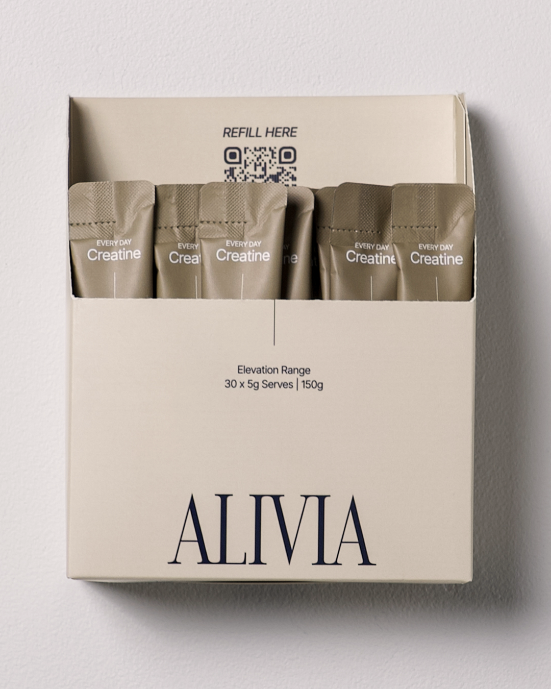 ALIVIA Creatine Monohydrate, box of 30 x 5g sachets