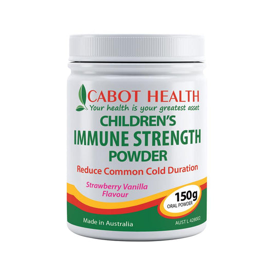 Cabot Health Children's Immune Strength Powder Strawberry Vanilla – 150g