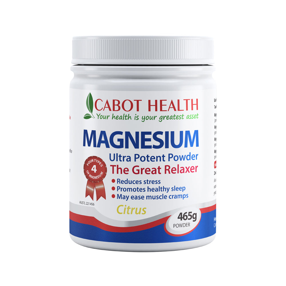 Cabot Health Magnesium Ultra Potent Citrus Powder – 465g