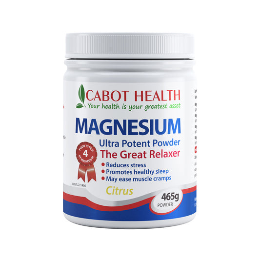 Cabot Health Magnesium Ultra Potent Citrus Powder – 465g