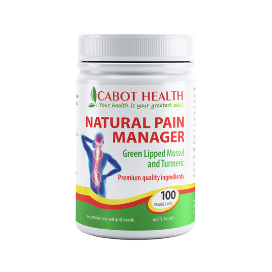 Cabot Health Natural Pain Manager – 100 Vege Capsules