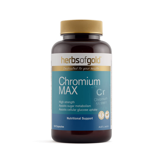 Herbs of Gold Chromium MAX – 120 Vege Capsules