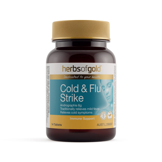 Herbs of Gold Cold & Flu Strike – 14 Tablets