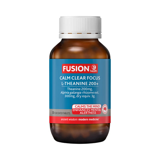 Fusion Health Calm Clear Focus L-Theanine 200+ – 30 Tablets