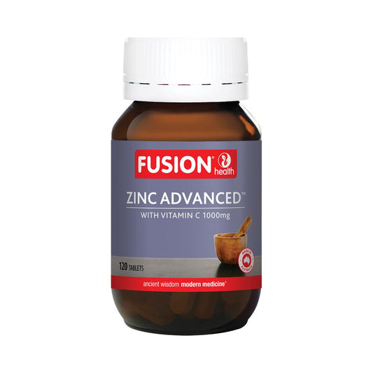 Fusion Health Zinc Advanced with Vitamin C 1000mg – 120 Tablets