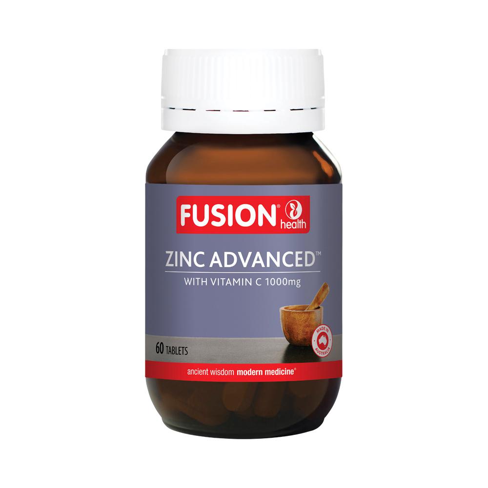 Fusion Health Zinc Advanced with Vitamin C 1000mg – 60 Tablets